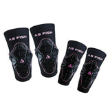 Maxbell Protective Gear Set Elbow Knee Pads for Skating Cycling Bike Scooter Pink