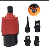 Maxbell 4 in 1 Inflatable Boat Kayak Pump Valve Adapter SUP Airbed Swim Ring Adaptor