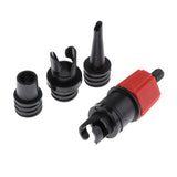 Maxbell 4 in 1 Inflatable Boat Kayak Pump Valve Adapter SUP Airbed Swim Ring Adaptor