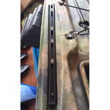 Maxbell Kayak Slide Mount Track Wide Rails Mount Bracket Accessories with 4 Sliders