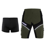 Maxbell 2 in 1 Cycling Shorts Gel Padded Underwear Liner Loose Fit Half Pants S