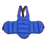 Maxbell Taekwondo Chest Guard Kids Adult Martial Art Chest Body Protector Blue  M