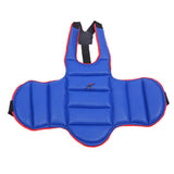 Maxbell Taekwondo Chest Guard Kids Adult Martial Art Chest Body Protector Blue  M