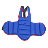 Maxbell Taekwondo Chest Guard Kids Adult Martial Art Chest Body Protector Blue  L