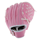 Maxbell Left Handed Softball Glove Leather Wear-resistant Youth Baseball Mitt Pink