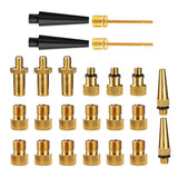 Maxbell 24 Pieces Bicycle Valve Adapter Bike Gas Filling Needle Air Pump Compressor