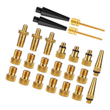 Maxbell 24 Pieces Bicycle Valve Adapter Bike Gas Filling Needle Air Pump Compressor