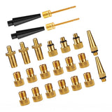 Maxbell 24 Pieces Bicycle Valve Adapter Bike Gas Filling Needle Air Pump Compressor