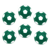 Maxbell 6pcs 32mm Table Soccer Football Foosball Balls Fussball Replacement Green