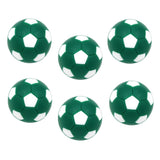 Maxbell 6pcs 32mm Table Soccer Football Foosball Balls Fussball Replacement Green