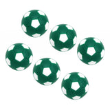 Maxbell 6pcs 32mm Table Soccer Football Foosball Balls Fussball Replacement Green