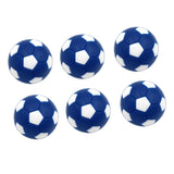 Maxbell 6pcs 32mm Table Soccer Football Foosball Balls Fussball Replacement Blue