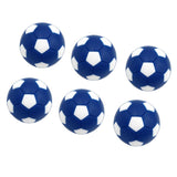 Maxbell 6pcs 32mm Table Soccer Football Foosball Balls Fussball Replacement Blue