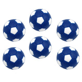 Maxbell 6pcs 32mm Table Soccer Football Foosball Balls Fussball Replacement Blue