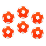 Maxbell 6pcs 32mm Table Soccer Football Foosball Balls Fussball Replacement Orange