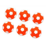 Maxbell 6pcs 32mm Table Soccer Football Foosball Balls Fussball Replacement Orange