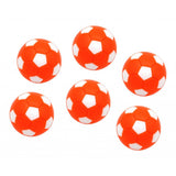 Maxbell 6pcs 32mm Table Soccer Football Foosball Balls Fussball Replacement Orange