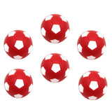 Maxbell 6pcs 32mm Table Soccer Football Foosball Balls Fussball Replacement Red