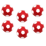 Maxbell 6pcs 32mm Table Soccer Football Foosball Balls Fussball Replacement Red