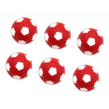 Maxbell 6pcs 32mm Table Soccer Football Foosball Balls Fussball Replacement Red