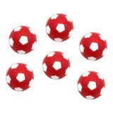 Maxbell 6pcs 32mm Table Soccer Football Foosball Balls Fussball Replacement Red