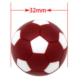 Maxbell 6pcs 32mm Table Soccer Football Foosball Balls Fussball Replacement Dark Red