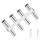 Maxbell 4 Tube Fishing Rod Holder Pole Side Mount Bracket Rack for Boat Marine Kayak