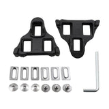Maxbell 2 Pieces Anti-slip Road Bike Bicycle Pedal Cleats Set Self-locking Black