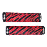 Maxbell 1 Pair Soft Rubber Bicycle Handlebar Grips Non-slip Handlebar Grip Protector Red
