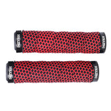 Maxbell 1 Pair Soft Rubber Bicycle Handlebar Grips Non-slip Handlebar Grip Protector Red