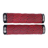 Maxbell 1 Pair Soft Rubber Bicycle Handlebar Grips Non-slip Handlebar Grip Protector Red