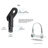 Maxbell Child Pet Stroller Bicycle Trailer Coupler Hitch Steel Rear Replacement Axle