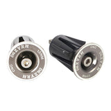 Maxbell 1 Pair Aluminum Alloy Bicycle Bike Handlebar End Plugs Bar End Caps Silver