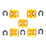 Maxbell 5 Sets Bicycle Brake Cable Line Fixing Clip Mountain Bike Wire Holder Gold