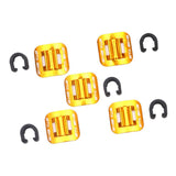 Maxbell 5 Sets Bicycle Brake Cable Line Fixing Clip Mountain Bike Wire Holder Gold