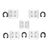 Maxbell 5 Sets Bicycle Brake Cable Line Fixing Clip Mountain Bike Wire Holder Sliver