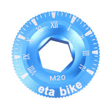 Maxbell Alloy Bike Crank Cap Bicycle Cranksets Fixing Bolt Dustproof Cover Blue