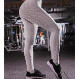 Maxbell Women's High Waist Yoga Pants Tummy Control Butt Lift Tights Gray M