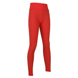 Maxbell Women's High Waist Yoga Pants Tummy Control Butt Lift Tights Red M