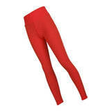 Maxbell Women's High Waist Yoga Pants Tummy Control Butt Lift Tights Red M