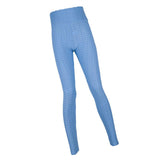 Maxbell Women's High Waist Yoga Pants Tummy Control Butt Lift Tights Blue M
