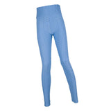 Maxbell Women's High Waist Yoga Pants Tummy Control Butt Lift Tights Blue M