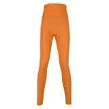 Maxbell Women's High Waist Yoga Pants Tummy Control Butt Lift Tights Orange M