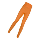Maxbell Women's High Waist Yoga Pants Tummy Control Butt Lift Tights Orange M