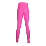 Maxbell Women's High Waist Yoga Pants Tummy Control Butt Lift Tights Pink M