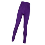 Maxbell Women's High Waist Yoga Pants Tummy Control Butt Lift Tights Purple M