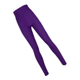 Maxbell Women's High Waist Yoga Pants Tummy Control Butt Lift Tights Purple M