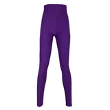 Maxbell Women's High Waist Yoga Pants Tummy Control Butt Lift Tights Purple XL