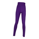 Maxbell Women's High Waist Yoga Pants Tummy Control Butt Lift Tights Purple XL