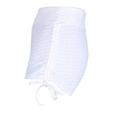 Maxbell Women Stretchy Butt Lifting Workout Running Yoga Shorts White L